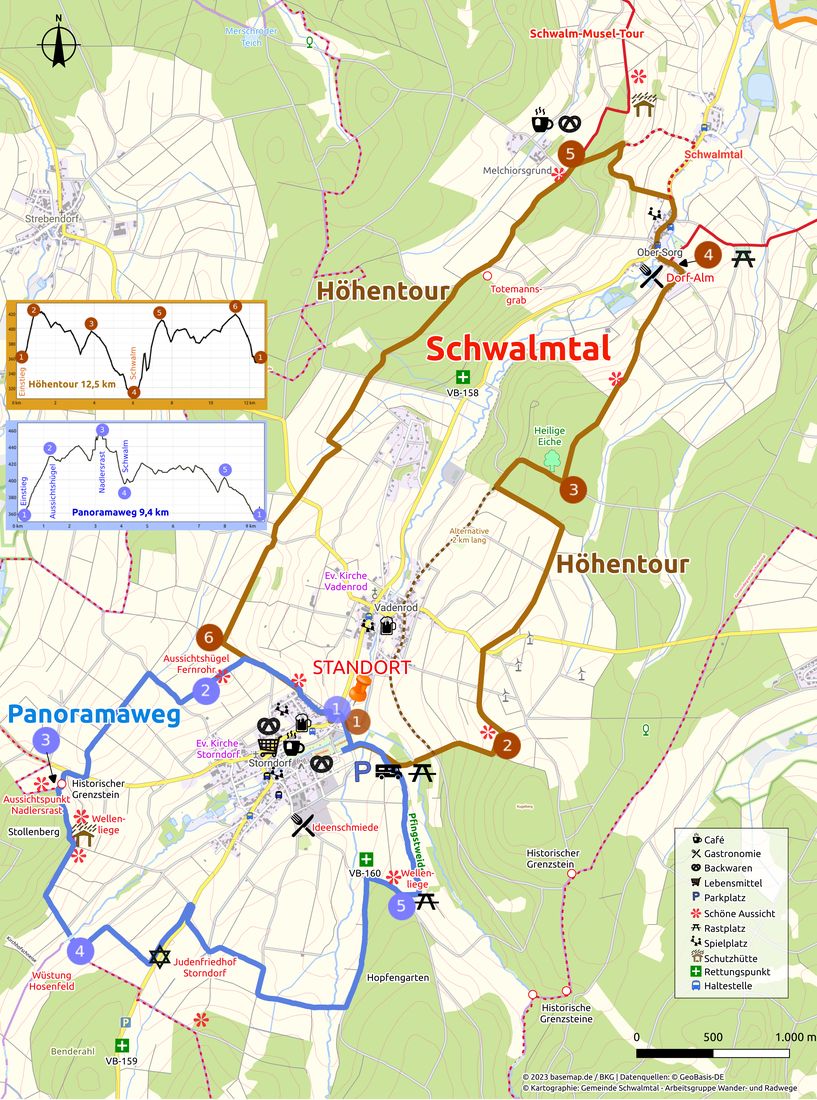 Detailkarte Panoramaweg Hoehentour